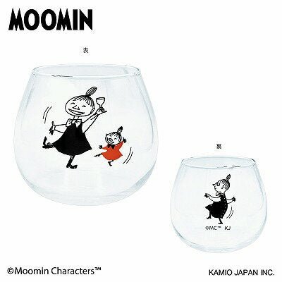 Glass cup Moomin Koron glass large capacity 495ml pink - Mu Shop