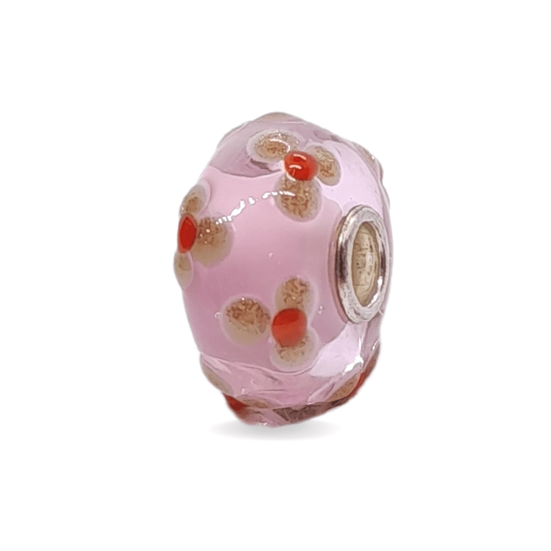 Glitter Flower Pattern Unique Bead #1344 - Mu Shop