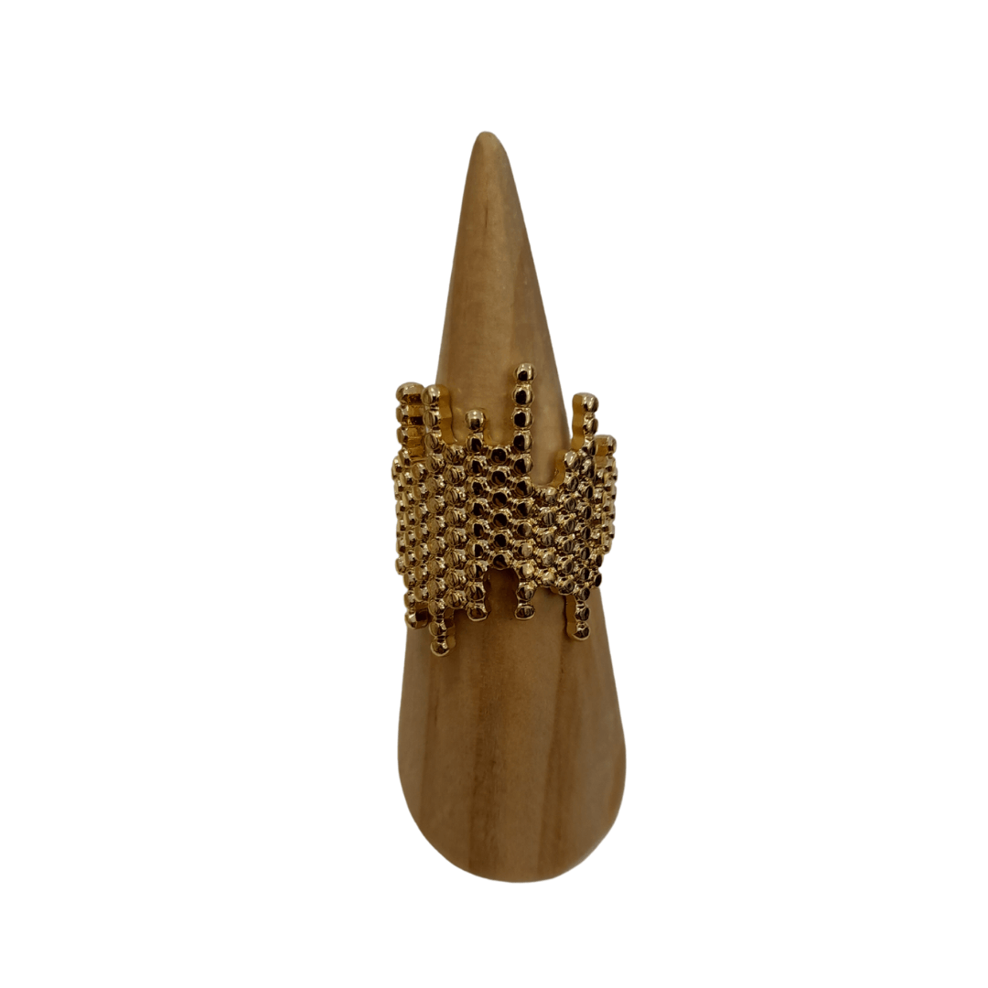 Gold Designed Ring - Mu Shop