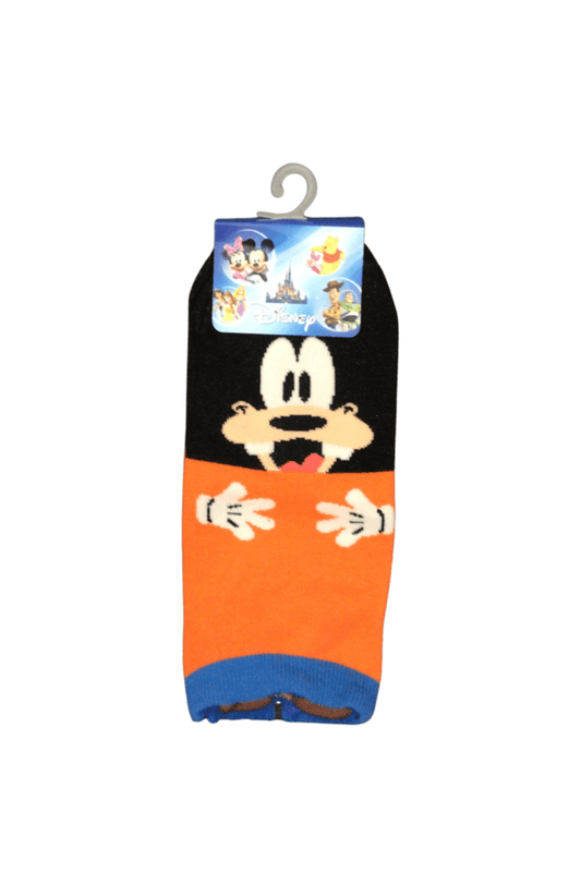 Goofy Kids Ankle Socks - Orange/Black (L)9~10 - Mu Shop