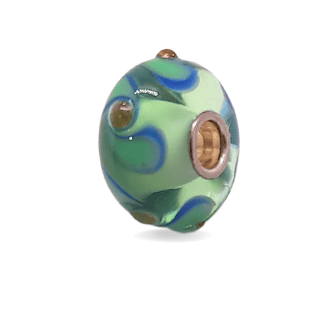 Green Droplets Unique Bead #1063 - Mu Shop