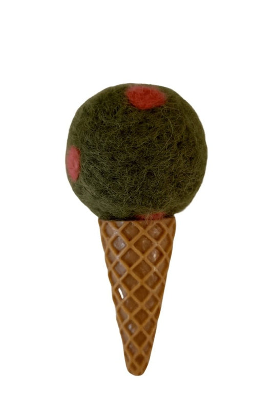 Green ice cream Brooch - Mu Shop