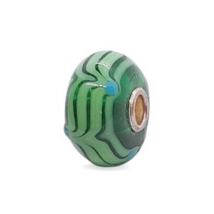Green Pattern Unique Bead #1348 - Mu Shop