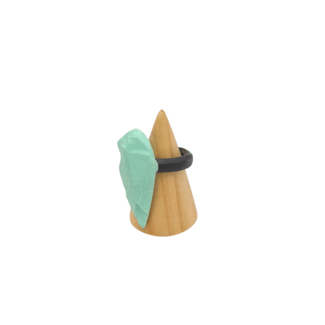 Green Rock Resin Ring - Mu Shop