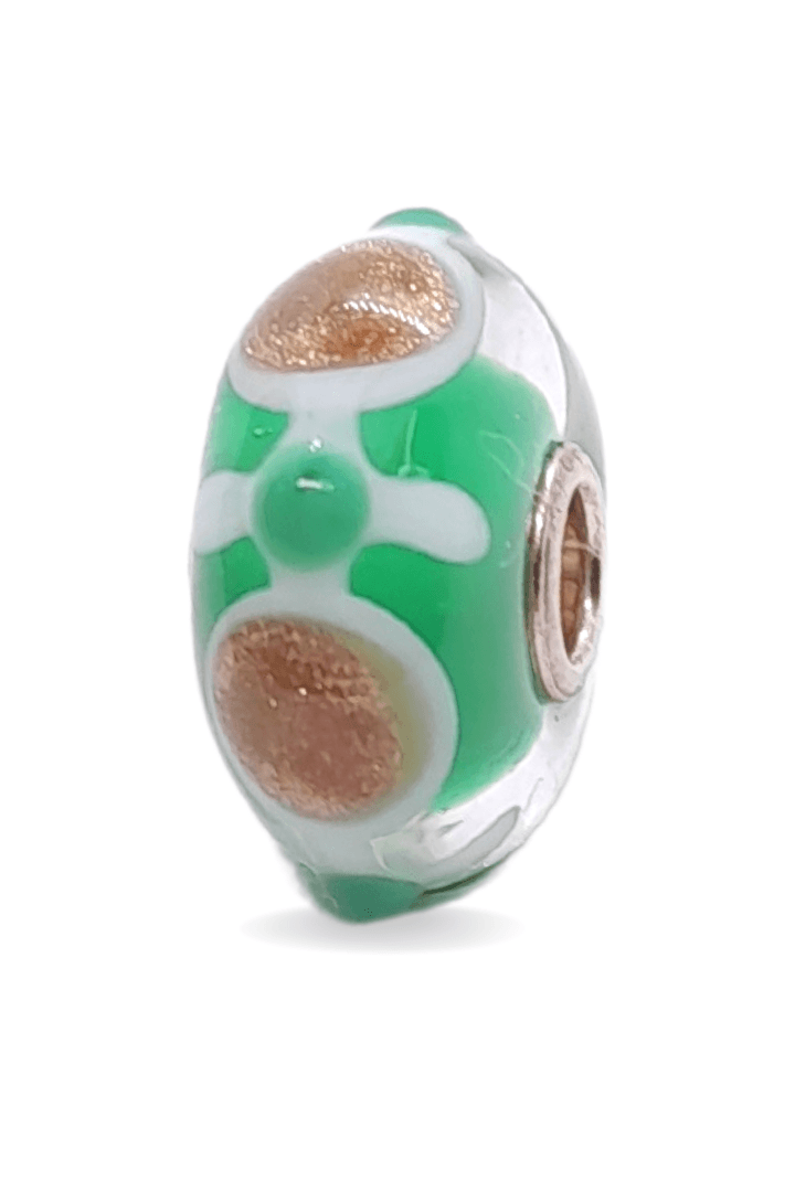 Green Stickman Pattern Unique Bead #1277 - Mu Shop