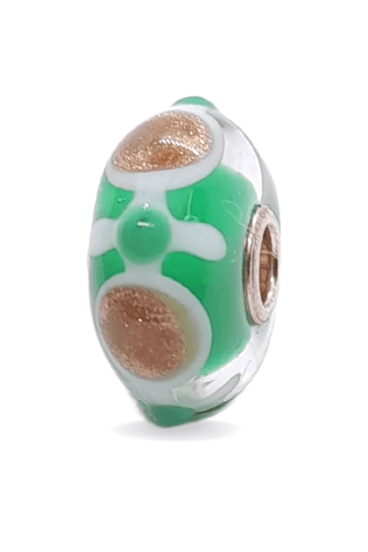 Green Stickman Pattern Unique Bead #1277 - Mu Shop