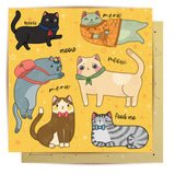 Greeting Card Cat Nonsense - Mu Shop