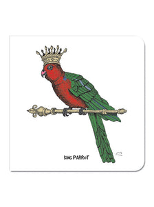 Greeting Card King Parrot - Mu Shop