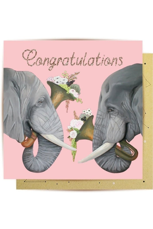 Greeting Card Wedding Trumpets - Mu Shop