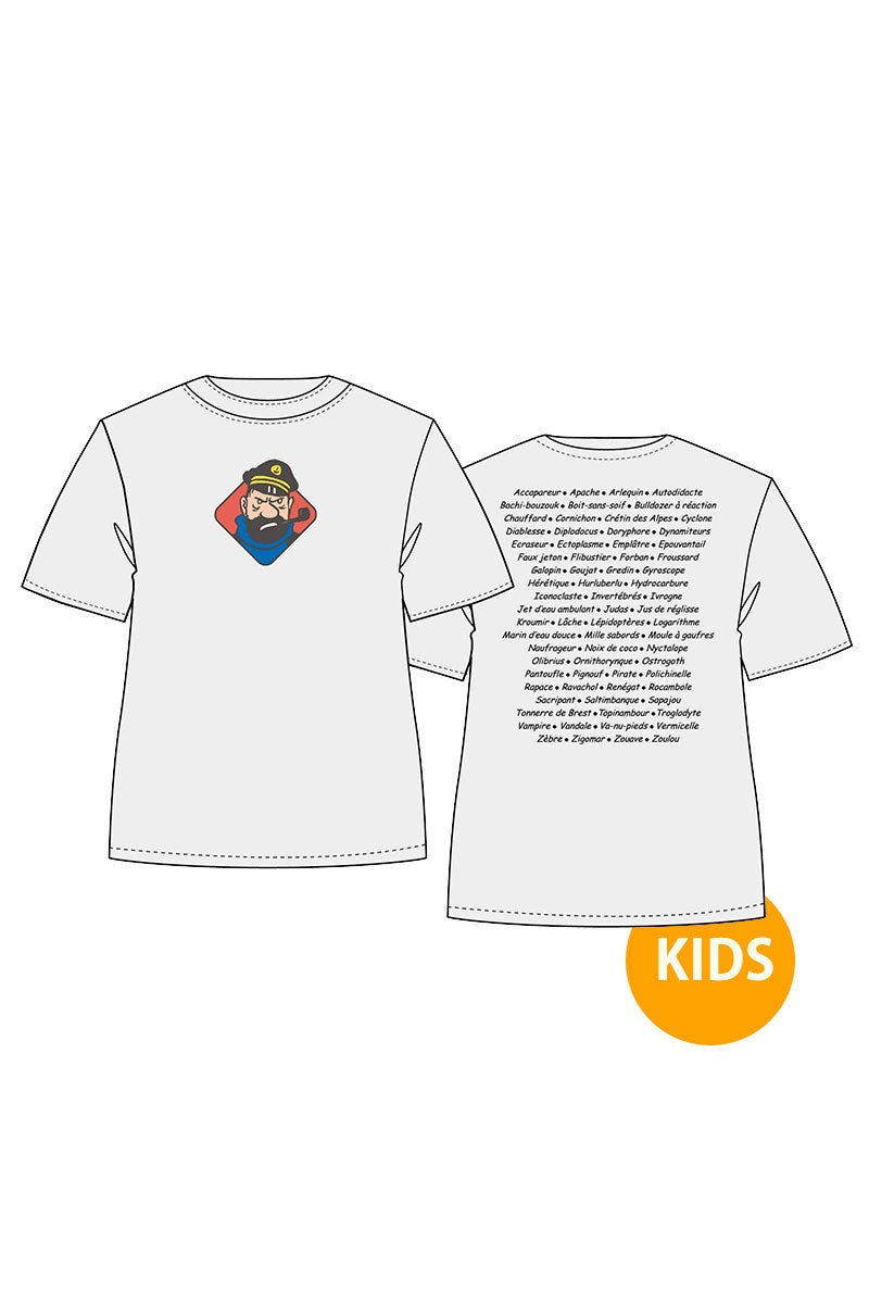 Haddock Swear Words Kids T-shirt - Mu Shop