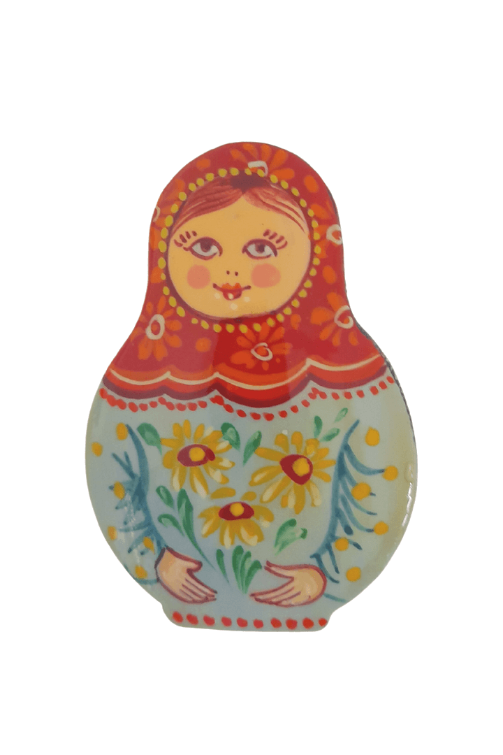 Handmade Russian Matryoshka Doll Pin - Mu Shop