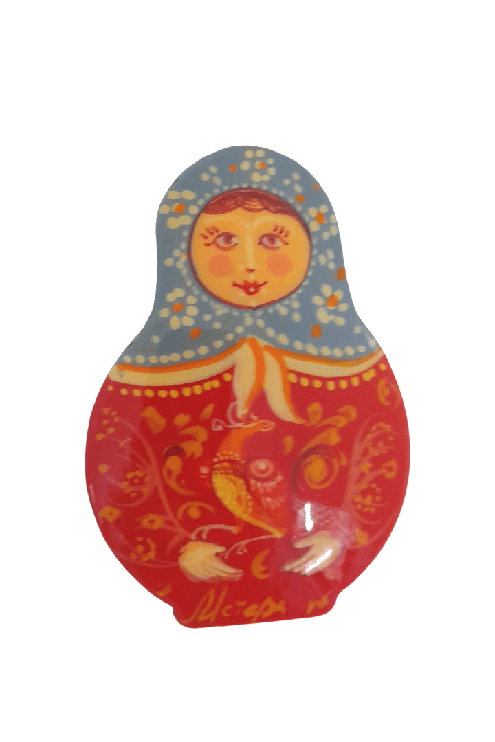 Handmade Russian Matryoshka Doll Pin - Mu Shop