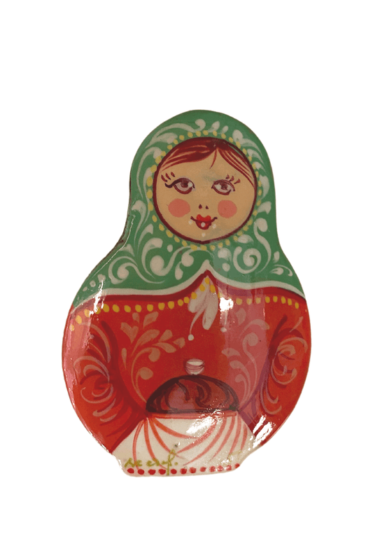 Handmade Russian Matryoshka Doll Pin - Mu Shop