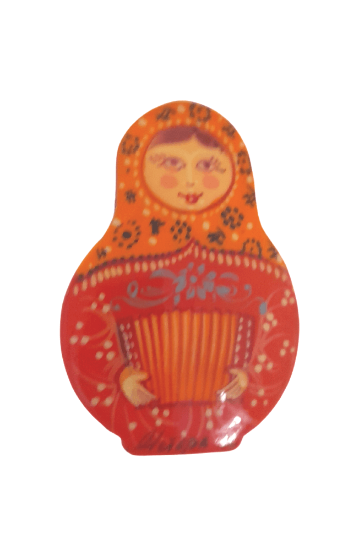 Handmade Russian Matryoshka Doll Pin - Mu Shop