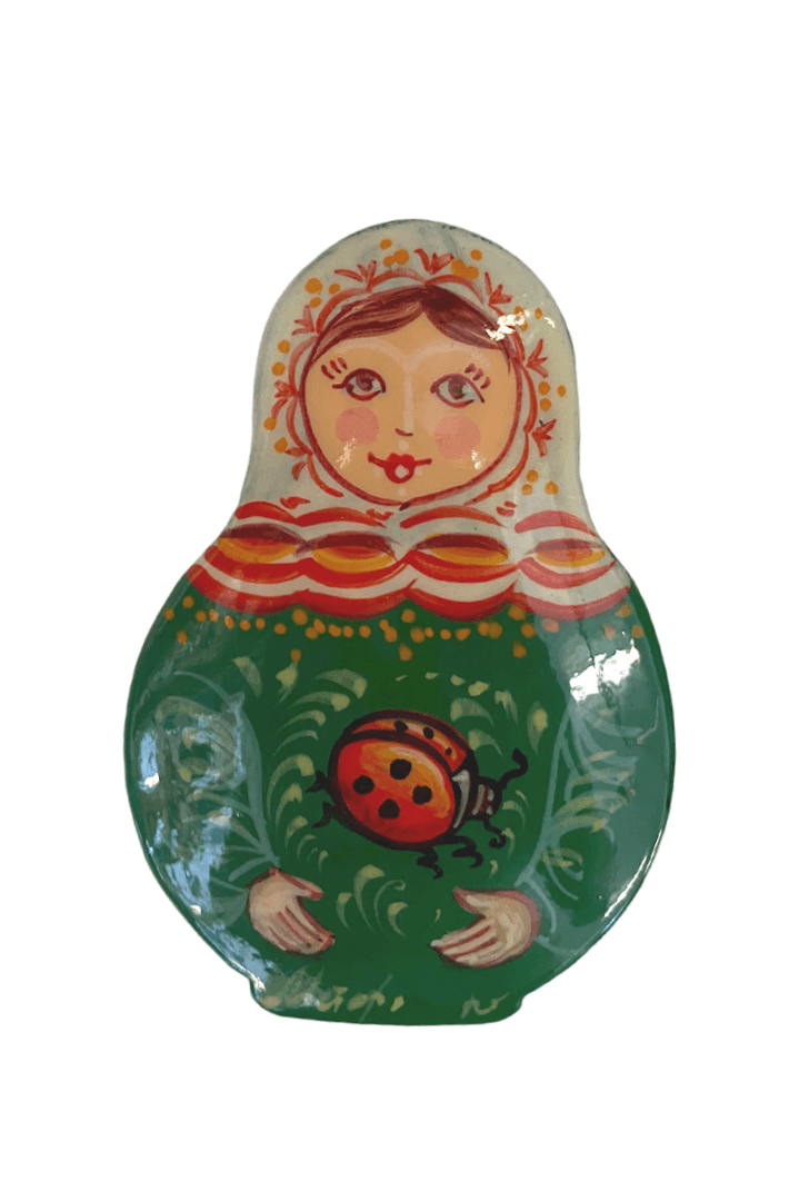 Handmade Russian Matryoshka Doll Pin - Mu Shop