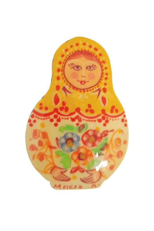 Handmade Russian Matryoshka Doll Pin - Mu Shop