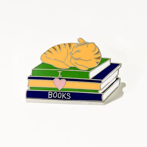 I Love Books pin - Mu Shop