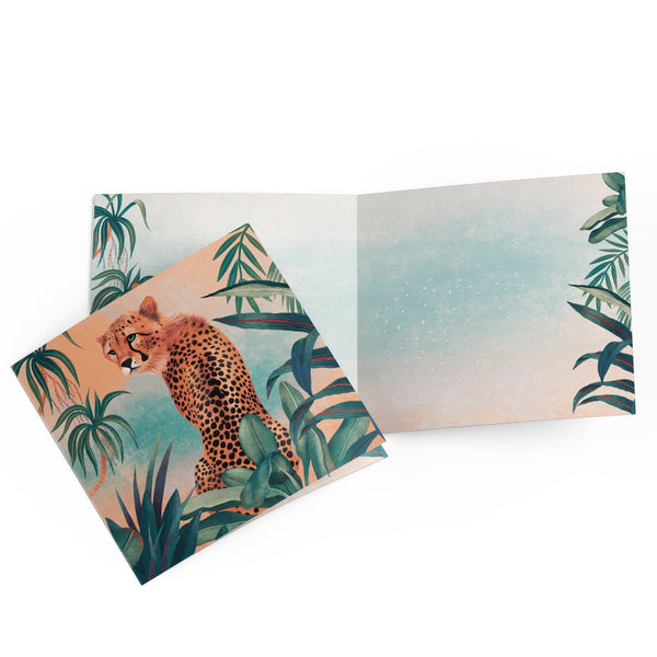 Jungle Cheetah Greeting Card - Mu Shop