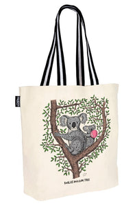 Koalas in a gum tree Cotton Tote Bag - Mu Shop