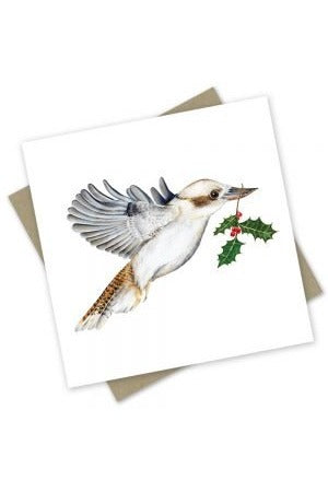 Kookaburra Christmas card - Mu Shop