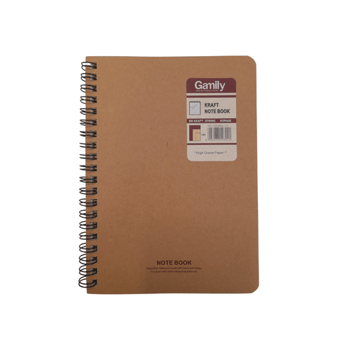 Kraft Notebook B6 (125 x 175 mm) - Mu Shop
