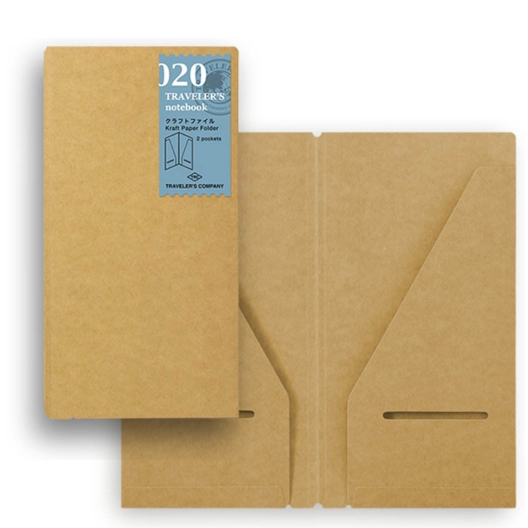 Kraft Paper Folder 020 Traveler's Notebook Refill Regular Size - Mu Shop