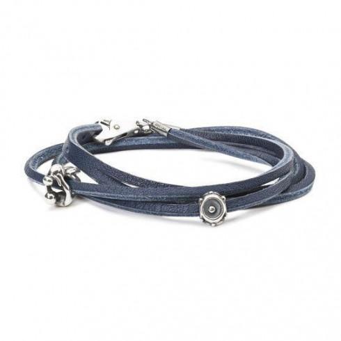 Leather Bracelet - Blue 45cm - Mu Shop