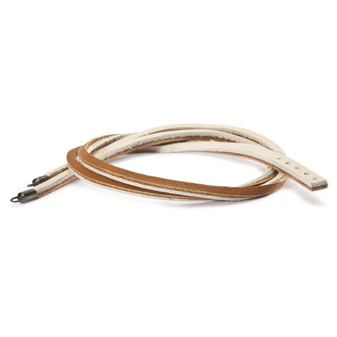Leather Bracelet - Brown/Beige 36cm - Mu Shop