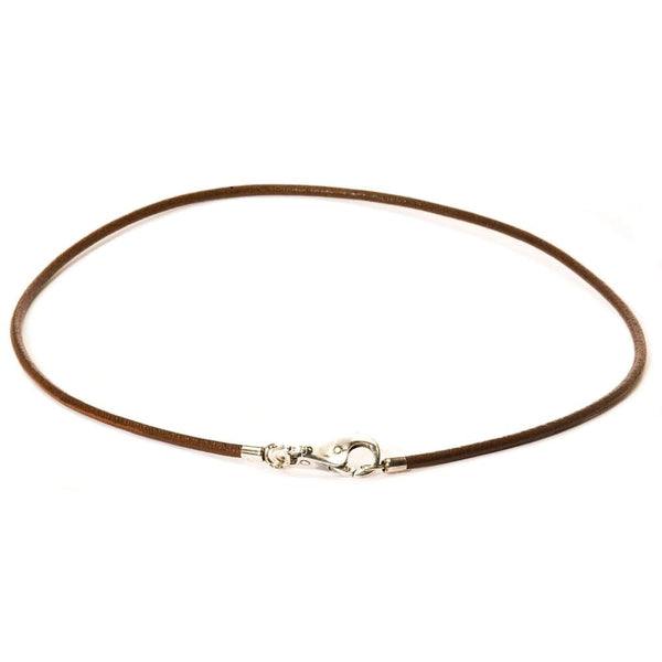 Leather Necklace Brown - Mu Shop