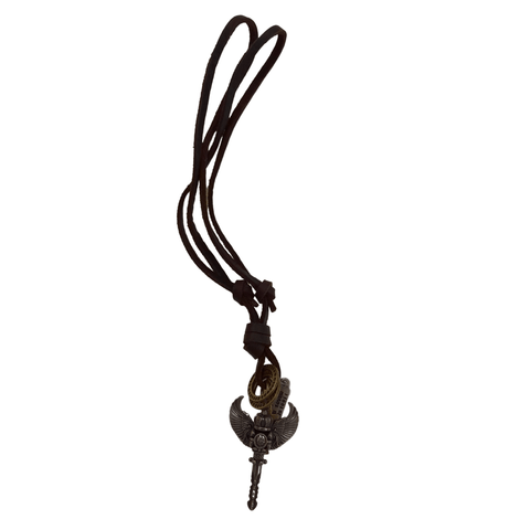 Leather Necklace Brown - Sceptre - Mu Shop