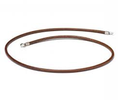 Leather Necklace Strap Brown - Mu Shop