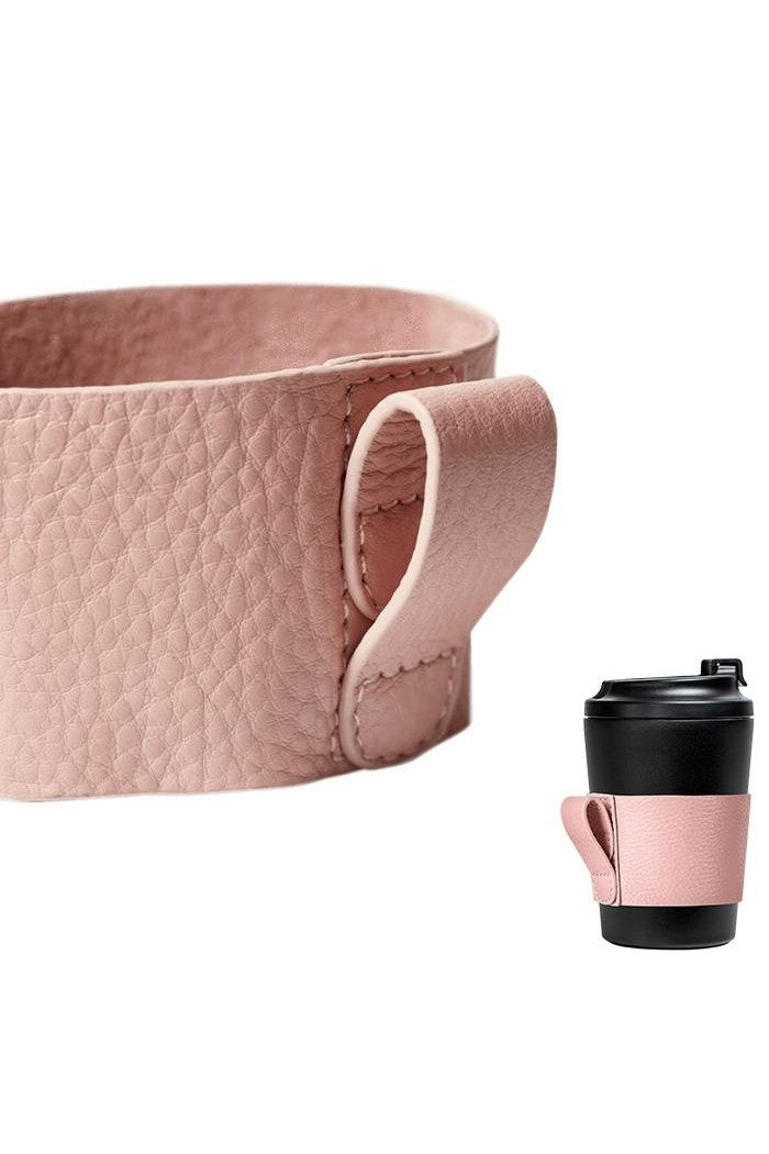 Leather Sleeve Pink for 8oz Cup - Mu Shop