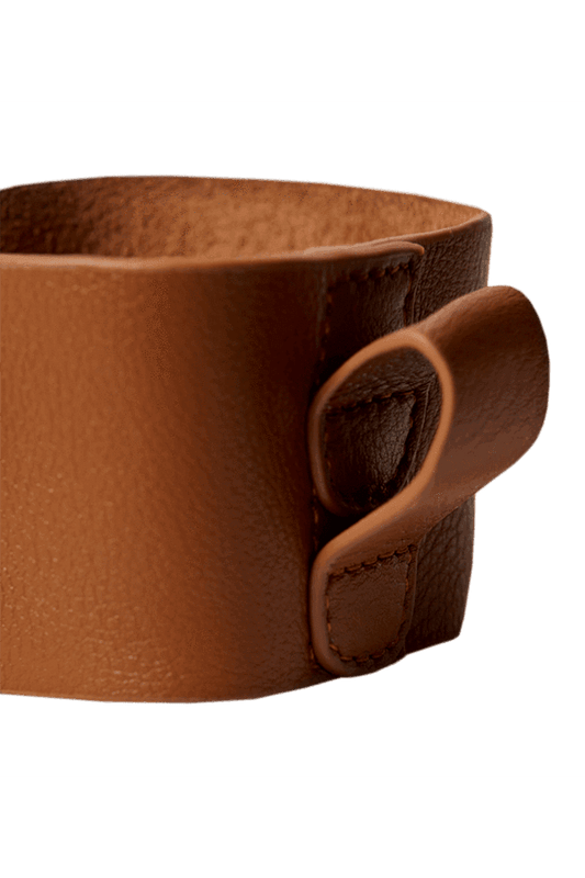 Leather Sleeve Tan for 8oz Cup