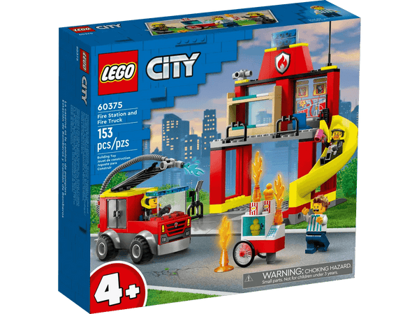 LEGO Fire Station and Fire Engine - Mu Shop