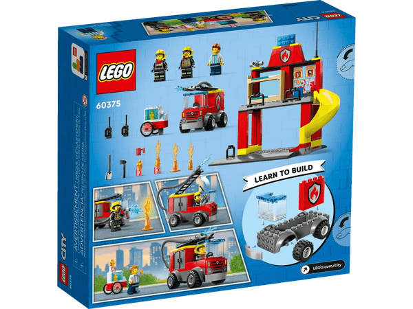 LEGO Fire Station and Fire Engine - Mu Shop