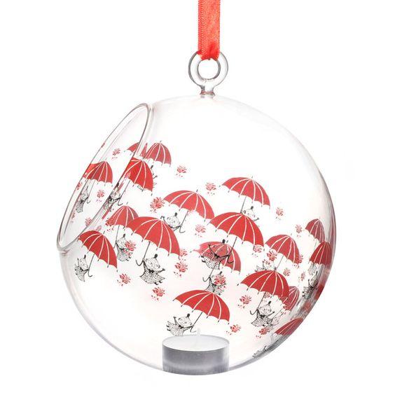 Little My umbrella, Red Decoration Ball/Tealight Holder - Mu Shop