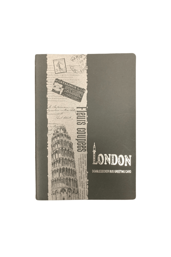 London Lined Notebook - Black - Mu Shop