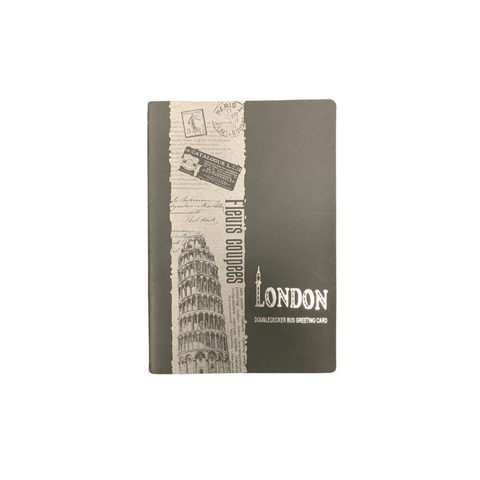 London Lined Notebook - Black - Mu Shop