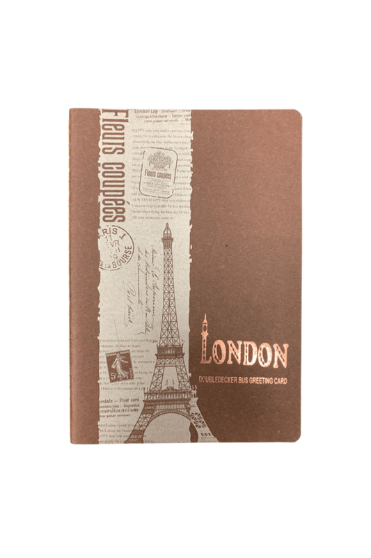 London Lined Notebook - Brown - Mu Shop