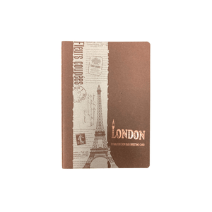 London Lined Notebook - Brown - Mu Shop