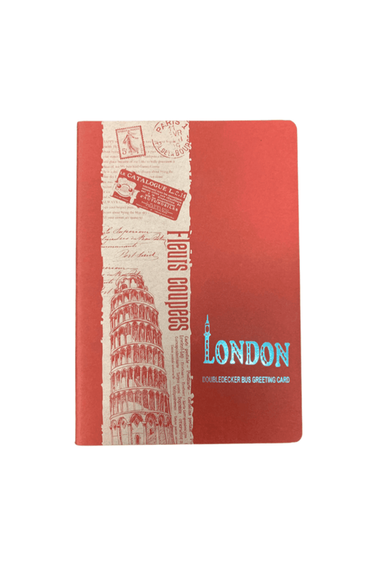 London Lined Notebook - Red - Mu Shop