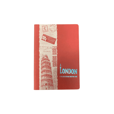 London Lined Notebook - Red - Mu Shop