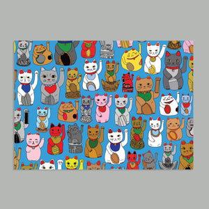 LUCKY CATS Wrapping Paper - Mu Shop
