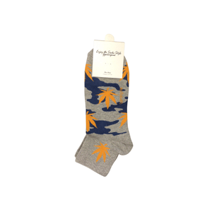 Marijuana Leaf Camo Adult Crew Socks - Grey - Mu Shop