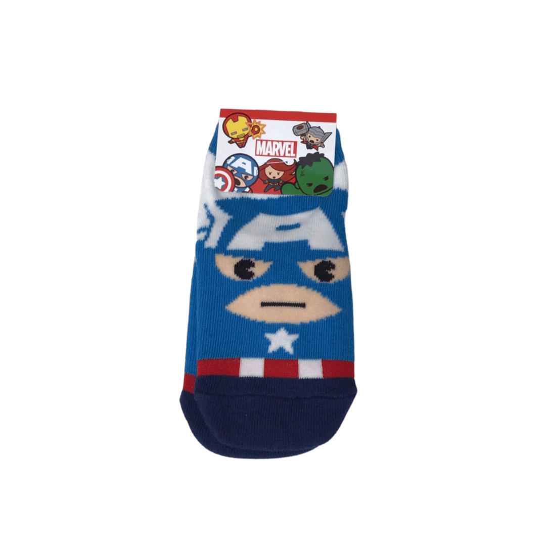 Marvel Captain America Kids Ankle Socks - (L)9~10 - Mu Shop