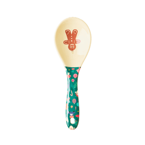 Melamine Salad Spoon with Gingerbread Man Print - Mu Shop