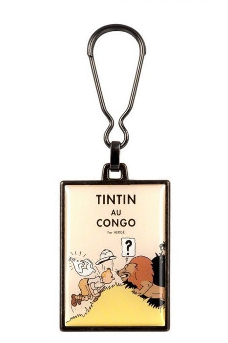 Metal Keyring The Adventures of Tintin (Tintin au Congo, colorized) - Mu Shop
