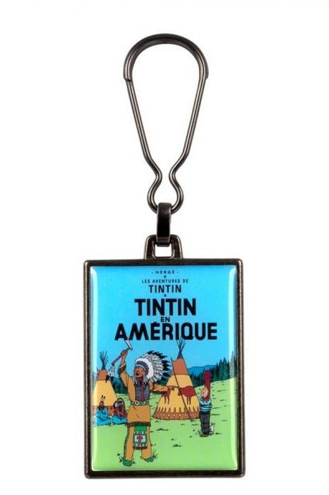 Metal Keyring The Adventures of Tintin (Tintin en Amérique) - Mu Shop