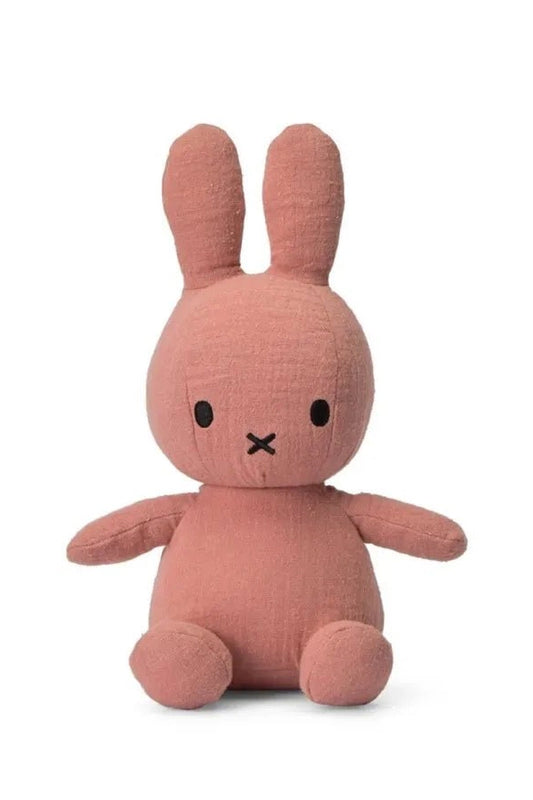 Miffy 23cm Sitting Plush - Muslin Pink - Mu Shop