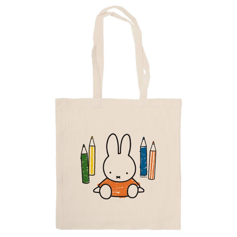 Miffy Colouring Pencils Tote Bag - Mu Shop